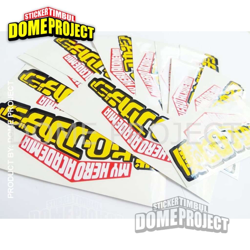 STIKER CUTTING MOTOR KACA MOBIL KOPER LOGO ANIME MY HERO ACADEMIA STICKER AESTHETIC KEREN