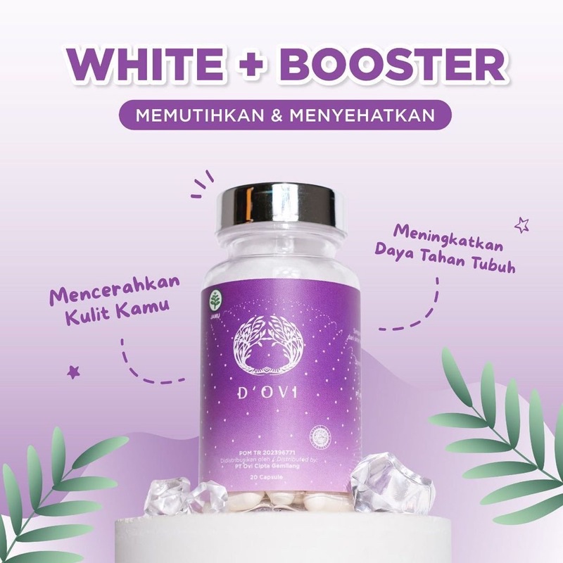 FREE GIFT PILL WHITE BOOSTER by OVISKIN / D'OVI BEAUTY ORIGINAL 100%