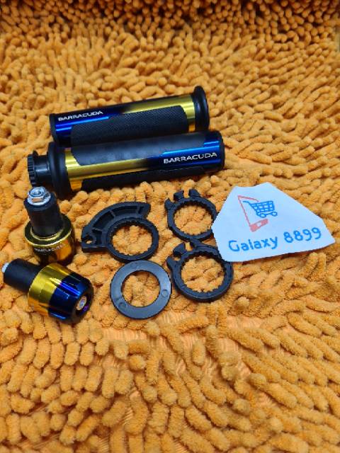 Handgrip barracuda twotone plus Jalu Stang 2tone full cnc asli bakaran