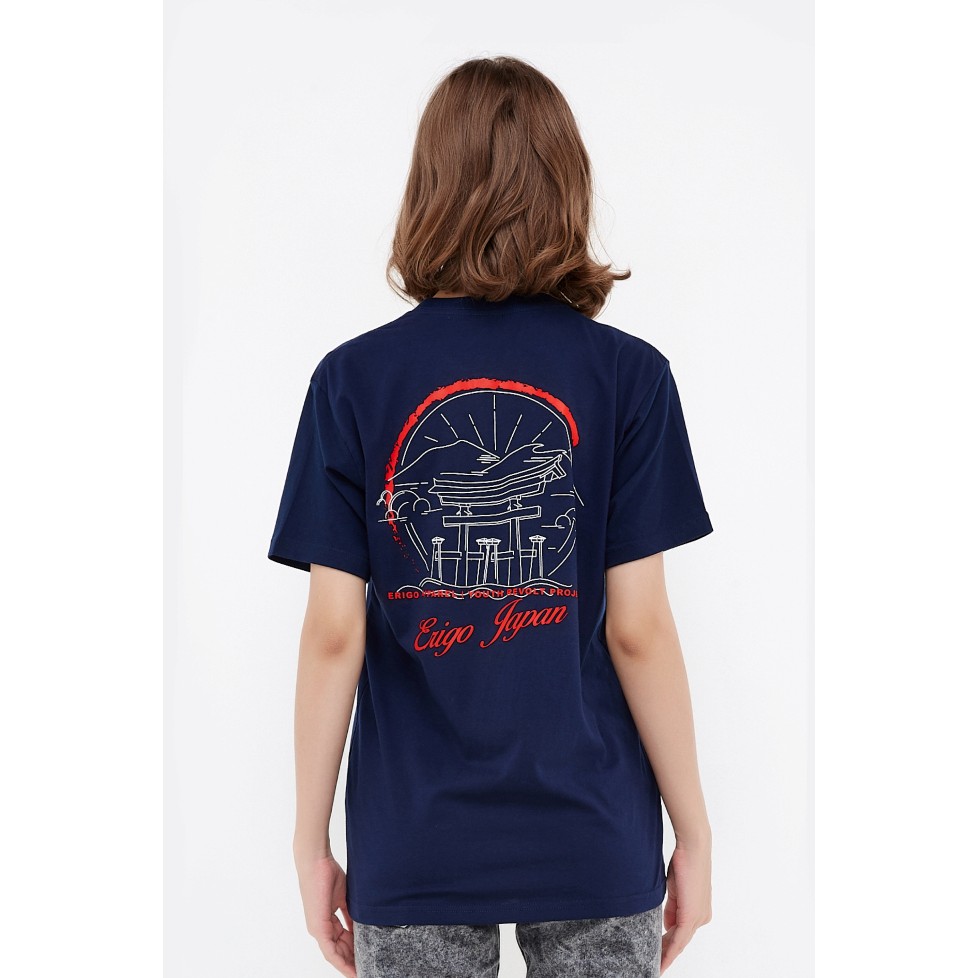 

Erigo T-Shirt Japan Temple Navy