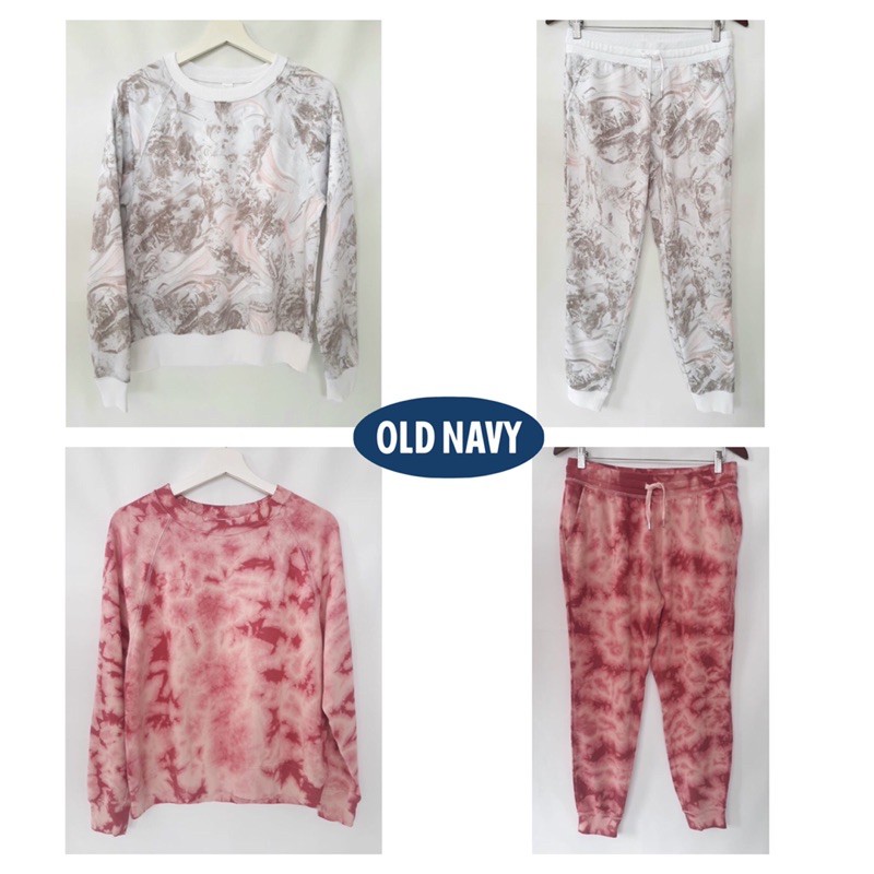 OLD NAVY JOGGER SWEATSHIRT SWEATER SET TIE DYE