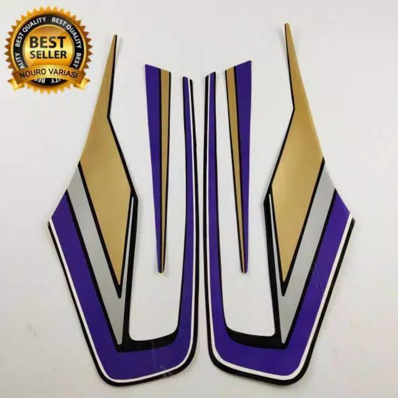 Lis stiker striping RX king 1992 ungu