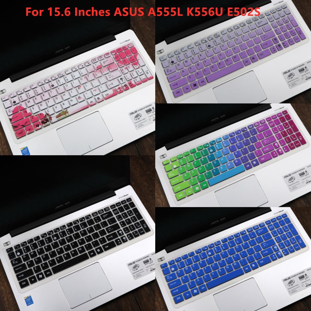 Soft Ultra-thin Silicone Laptop Keyboard Cover Protector Asus A555L K556U E502S 15.6 Inch