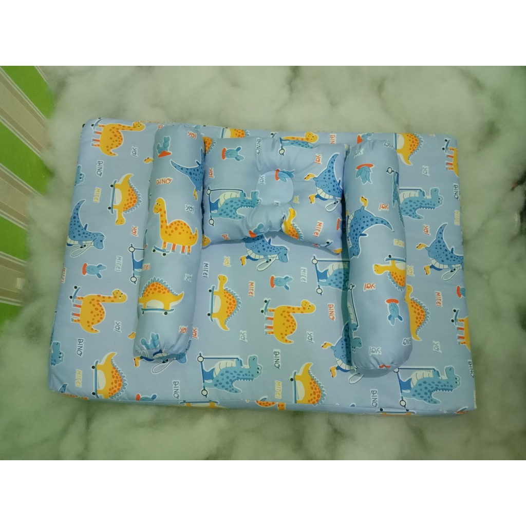 kasur bayi murah cod motif dino blue