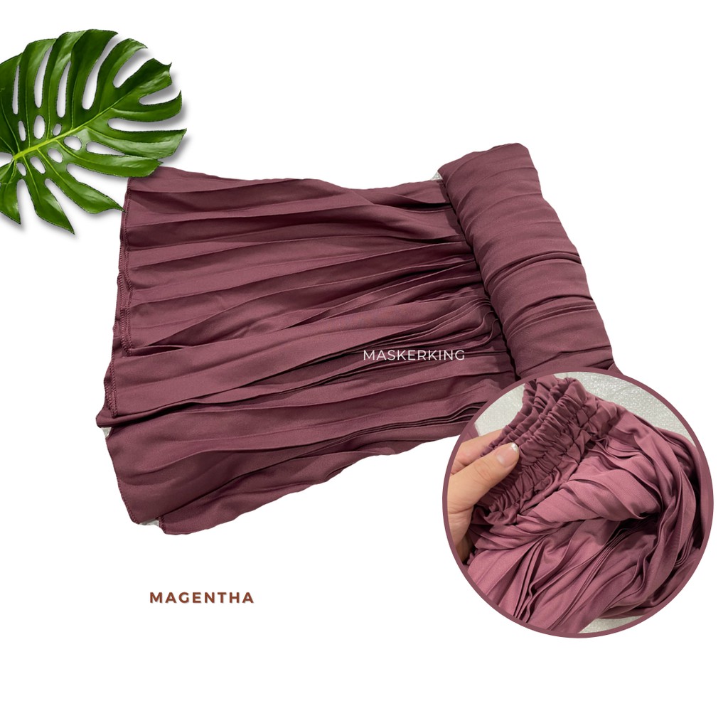 Rok termurah Jumbo Plisket Pendek Wanita 7/8 / Rok Payung Wanita-7