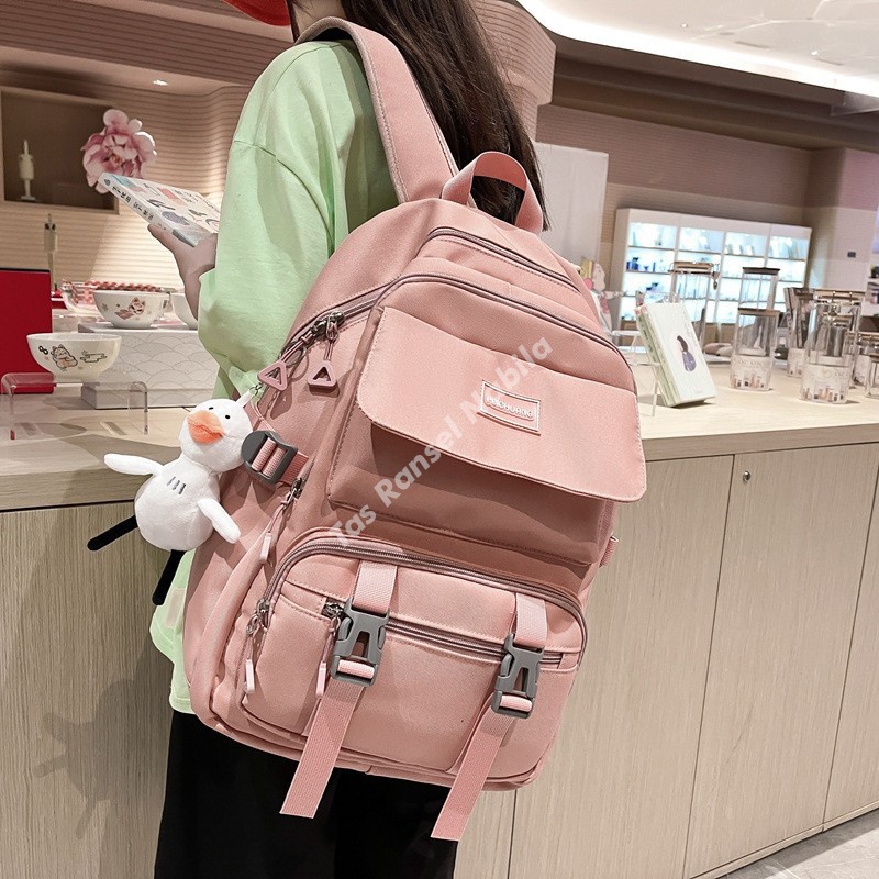 Tas Sekolah Anak Perempuan SMP SMA Ransel Wanita Premium Backpack Besar