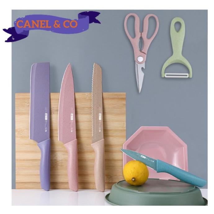 Jual Canel Co Pisau Marmer Set In Pisau Dapur Kitchen Knife Set Dfdsf Shopee