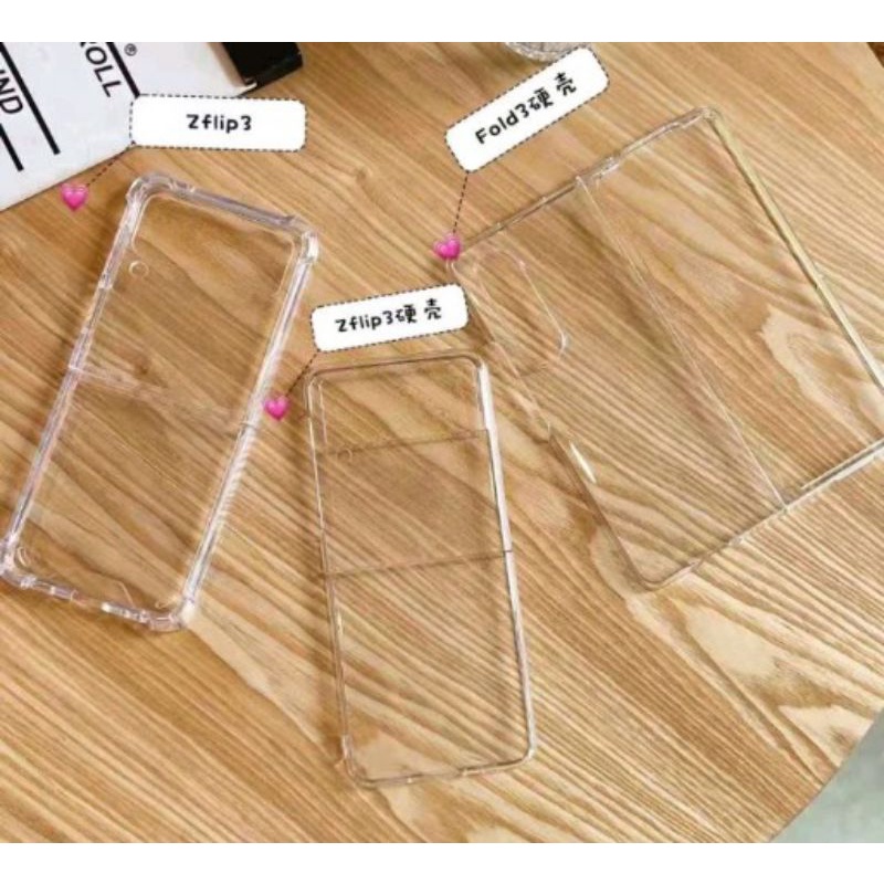Samsung Galaxy Z Fold 3 5G Z Flip 3 1 Clear Case Transparan Hard Casing