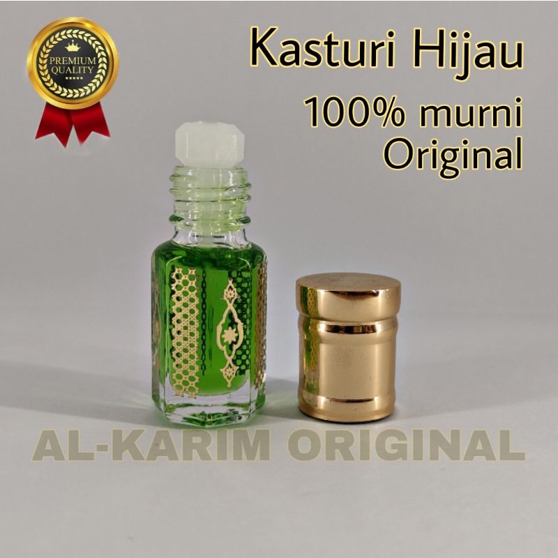 Kasturi Hijau Minyak Wangi Murni Parfum