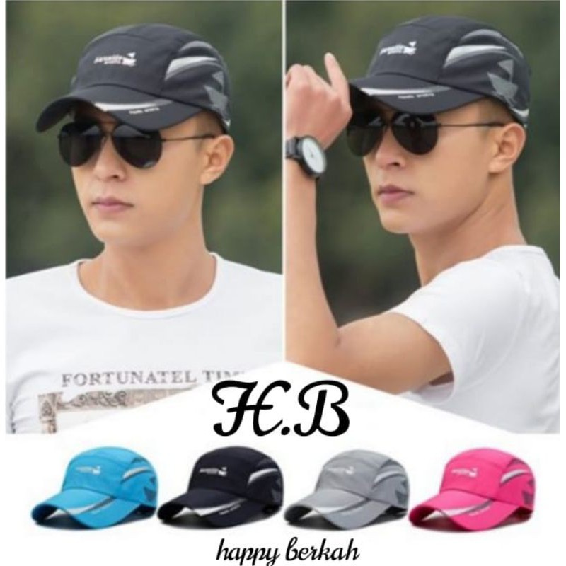 Topi Aquatic Sport Outdoor Unisex Topi Olahraga Topi Sport Wanita Topi Sport Pria Topi Running