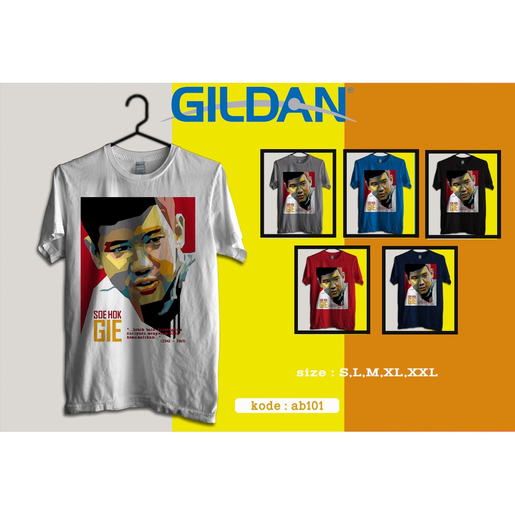 kaos soe hok gie original gildan ab101