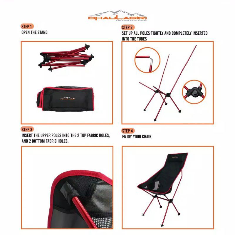 Kursi Lipat Folding chair 803 dhaulagiri