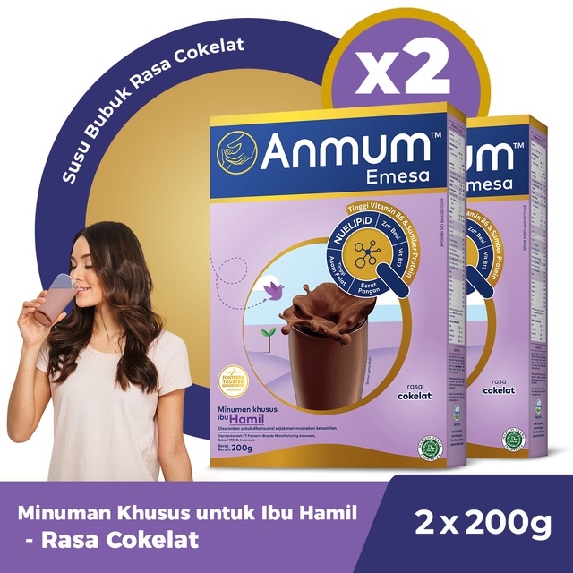 Jual Anmum Emesa Chocolate Susu Ibu Hamil 200gr X 2 Shopee Indonesia