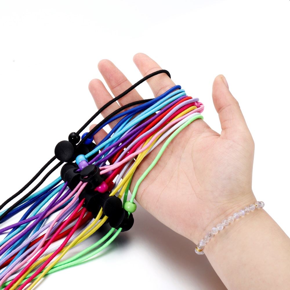 Kalung lanyard karet kartun yang dapat disesuaikan diy Lanyard Masker （1pcs）