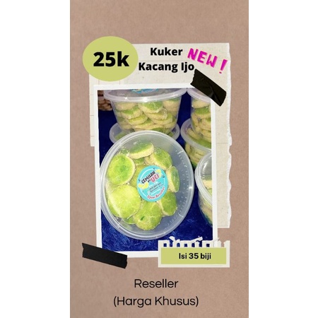 

kuker kacang ijo ! best seller !!! 250gram isi 35 biji. 350gram isi 50 biji