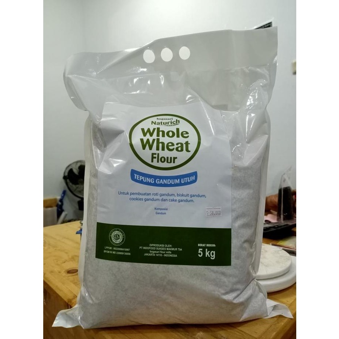 

BISA COD Bogasari Whole Wheat Flour (Tepung Gandum Utuh) 5 Kg