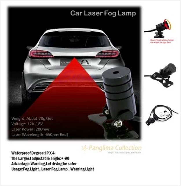 Lampu LED Laser Untuk Motor dan Mobil