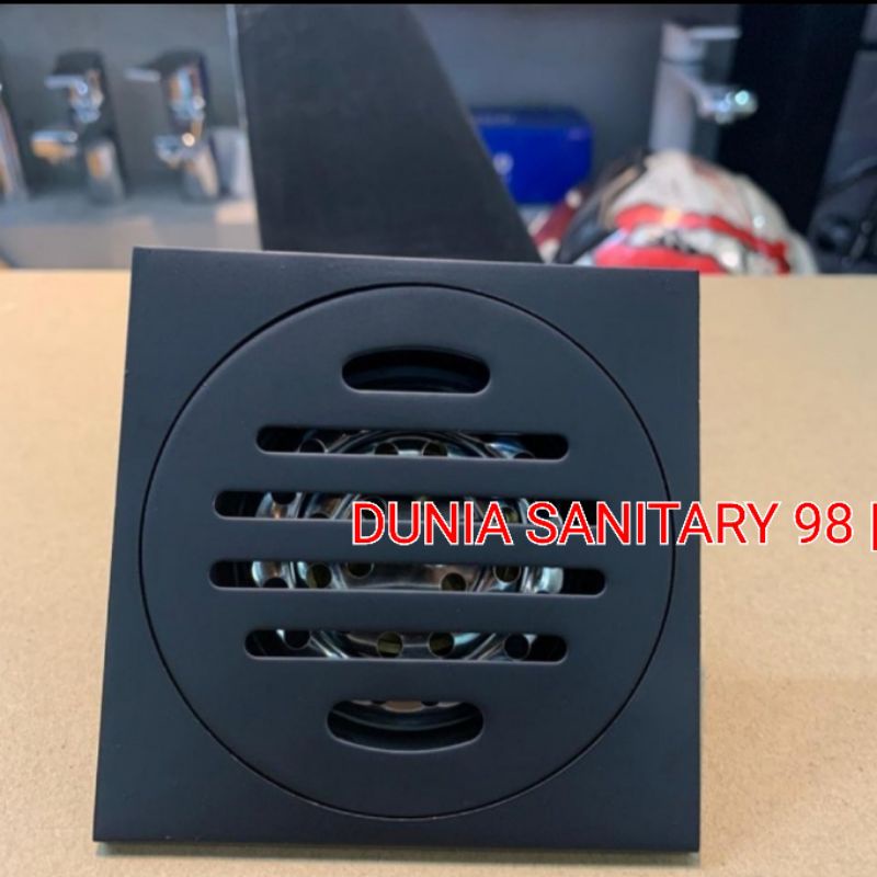 Floor Drain Stainless SUS 304 Black/Hitam Saringan Got Anti serangga/Bau/Banjir