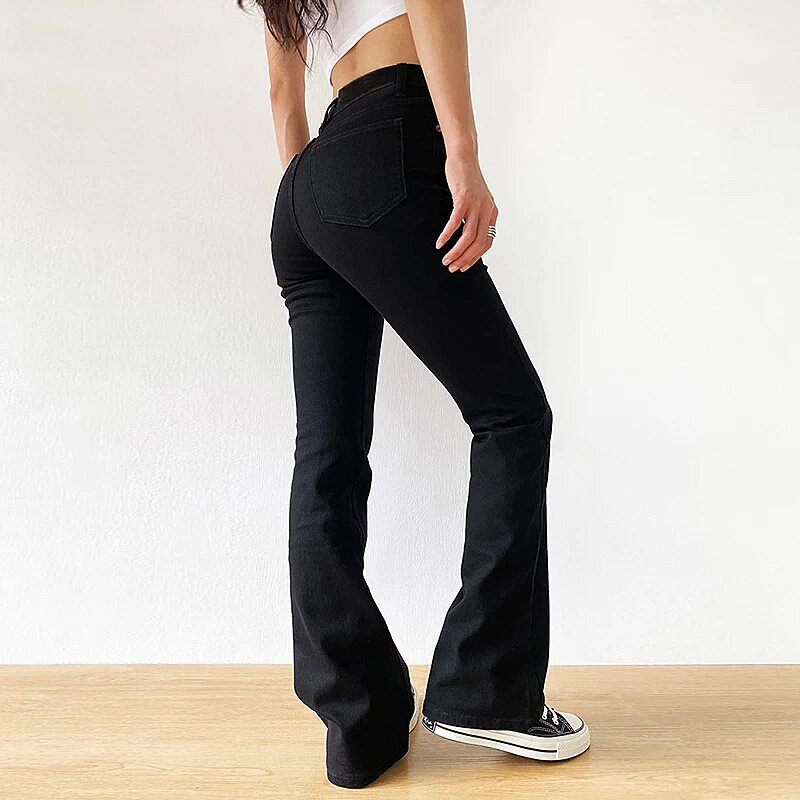 JK88 Celana Jeans HW Cutbray Wanita Jeans Wanita Celana Kulot Wanita Terbaru 2022 Celana Panjang Cut