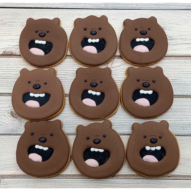 

We Bare Bears Custom Made Butter Cookies - Pre Order H-3 Series 8