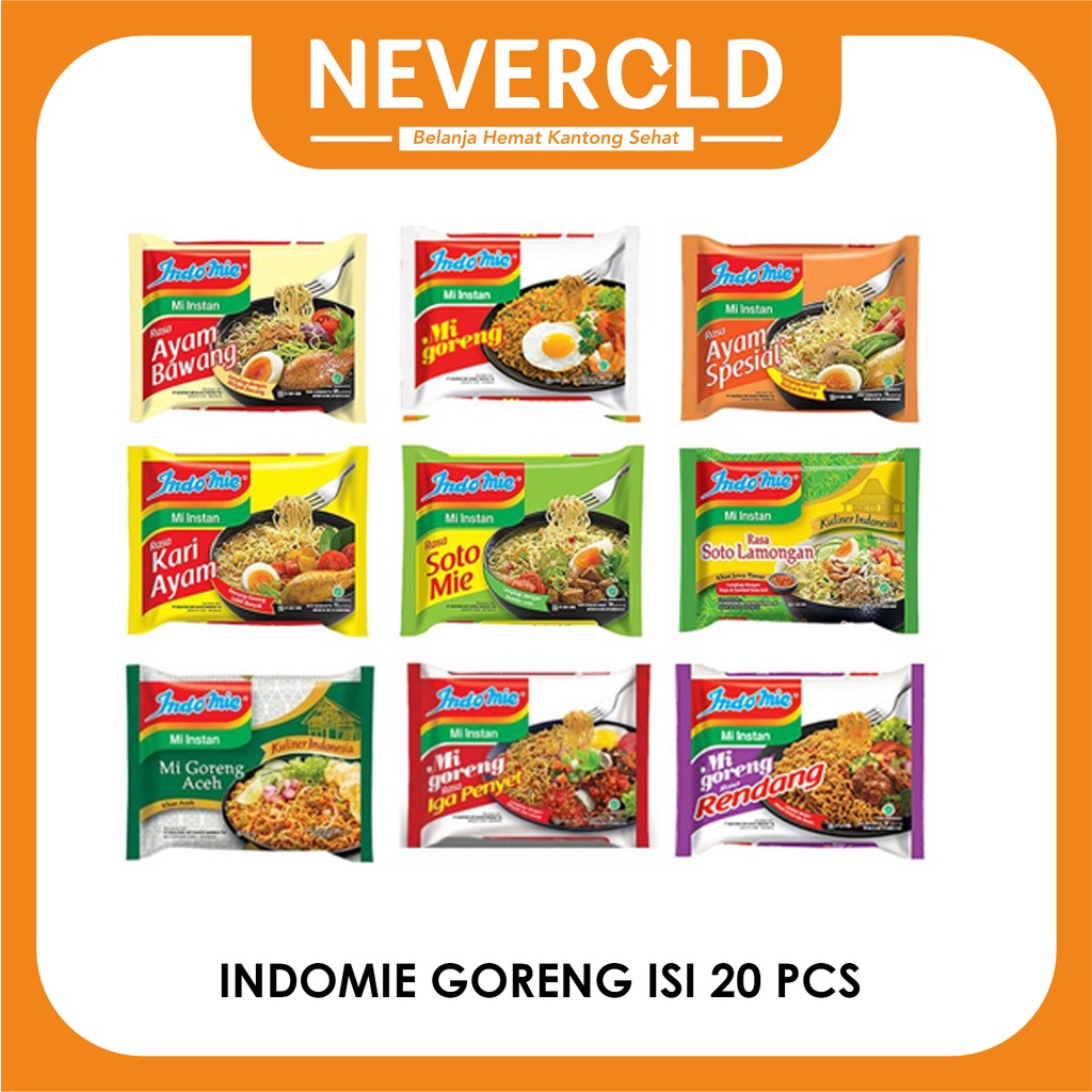 ALL VARIANT INDOMIE ISI 20 PCS @85gr