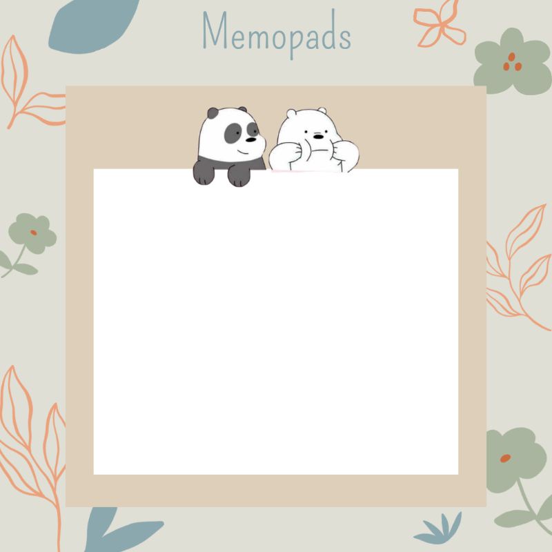 Memopads | Memopads We Bare Bears