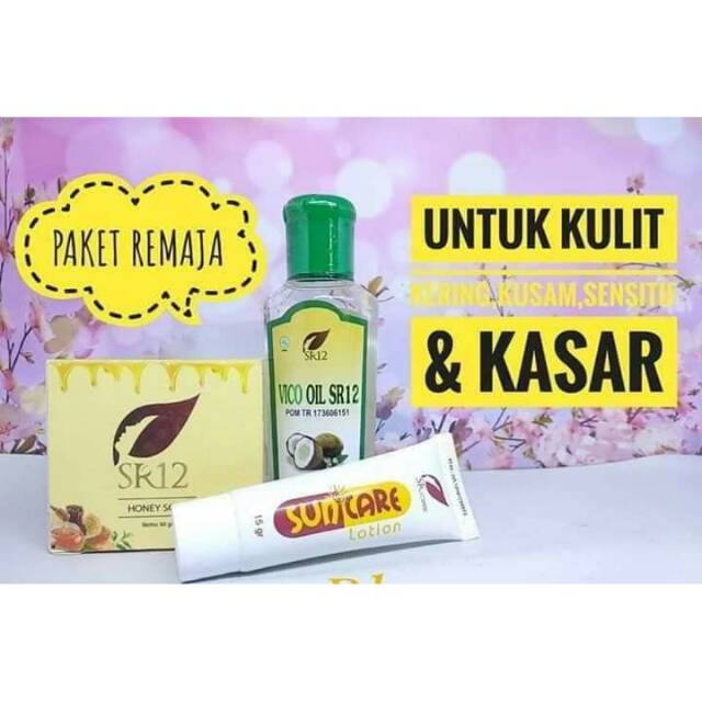 Best Seller Paket Hemat untuk kulit kering & kusam SR12 Herbal Skincare