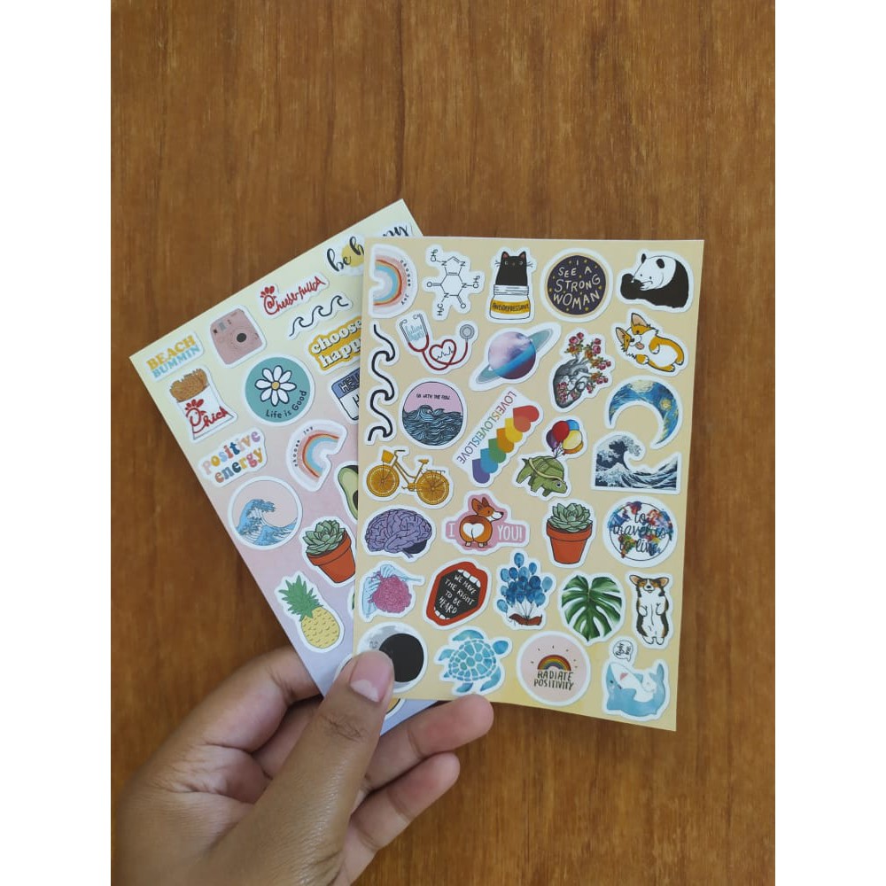 (PART 1) STICKER TUMBLR AESTHETIC STIKER LAPTOP STIKER CASE HP MURAH-7