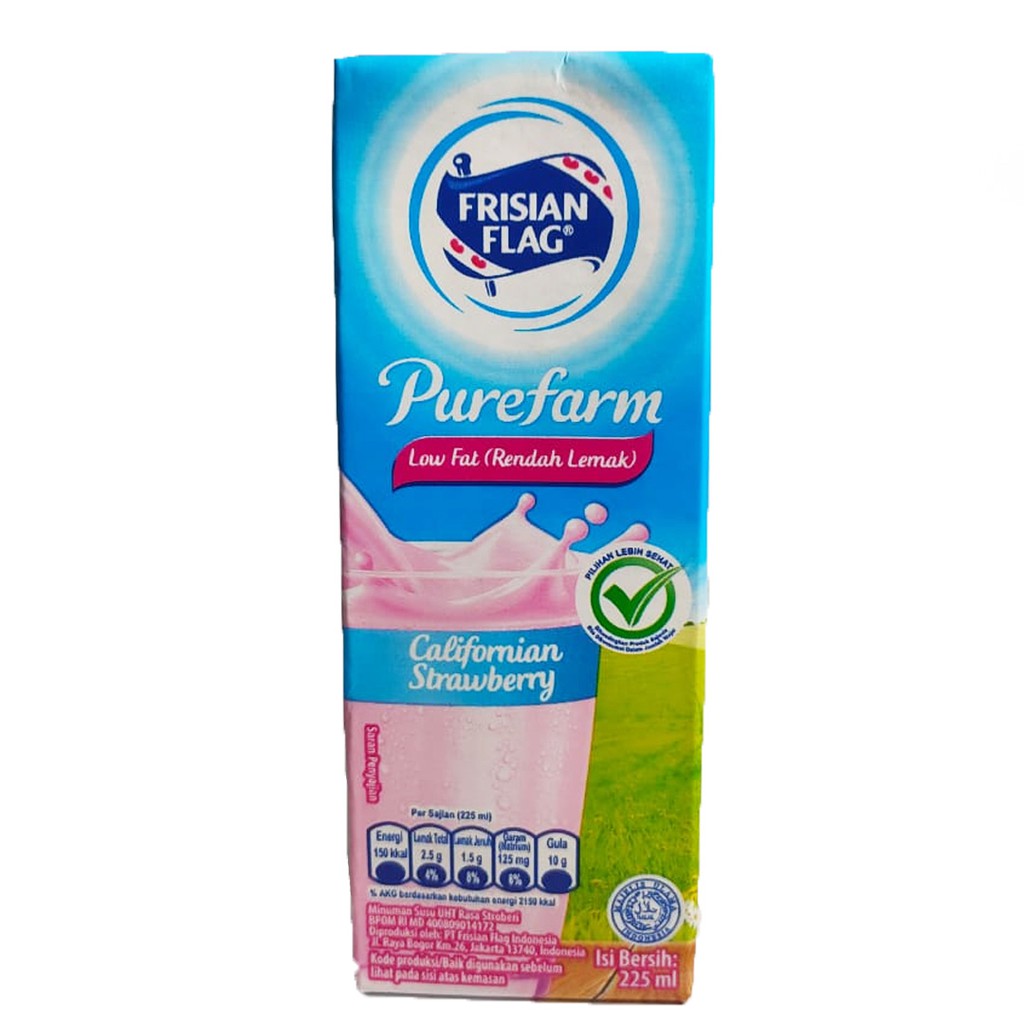 

FRISIAN FLAG PUREFARM LOW FAT CALIFORNIAN STRAWBERRY 225ML