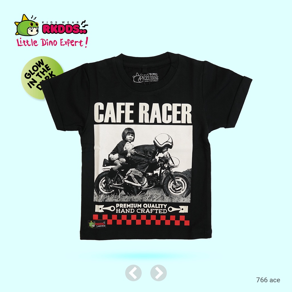 Kaos Anak Cafe Racer Glow in The Dark RKDDS® 766