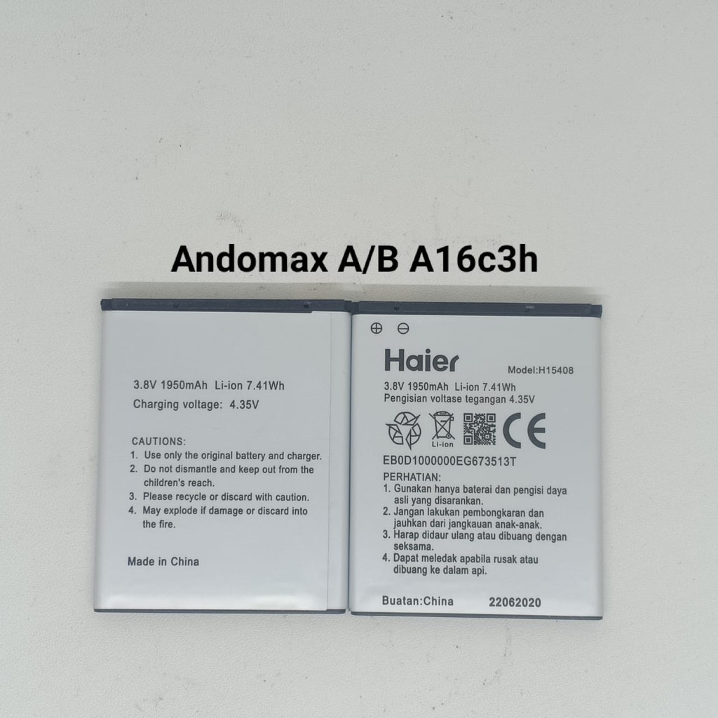 Baterai Smartfren Andromax A Andromax B H15408 A16C3H Batre baterry