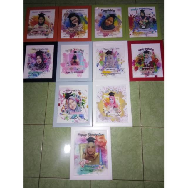 Bingkai foto wisuda ukuran 8R
