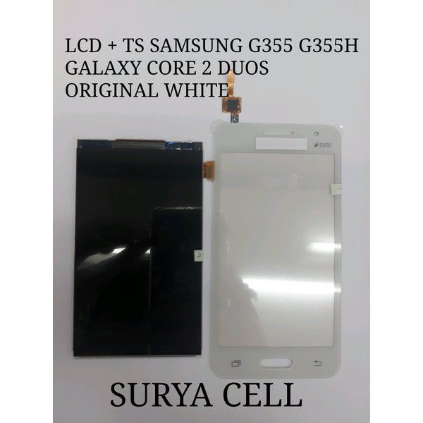 LCD TOUCHSCREEN SAMSUNG G355H GALAXY CORE 2 DUOS ORIGINAL WHITE