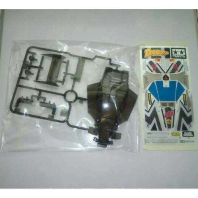 Body dan Stiker Tamiya Dash 1 Emperor Black Special