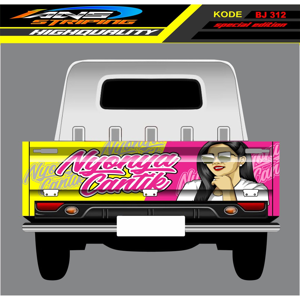 STIKER MOBIL GRANMAX / STIKER BAK BELAKANG GRANMAX / DECAL STICKER GRANMAX