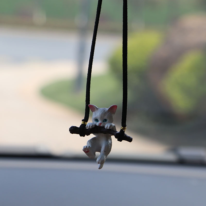 Branches Cat Car Pendant Rearview Mirror Pendant Auto Interior Decoration Automotive Related Products