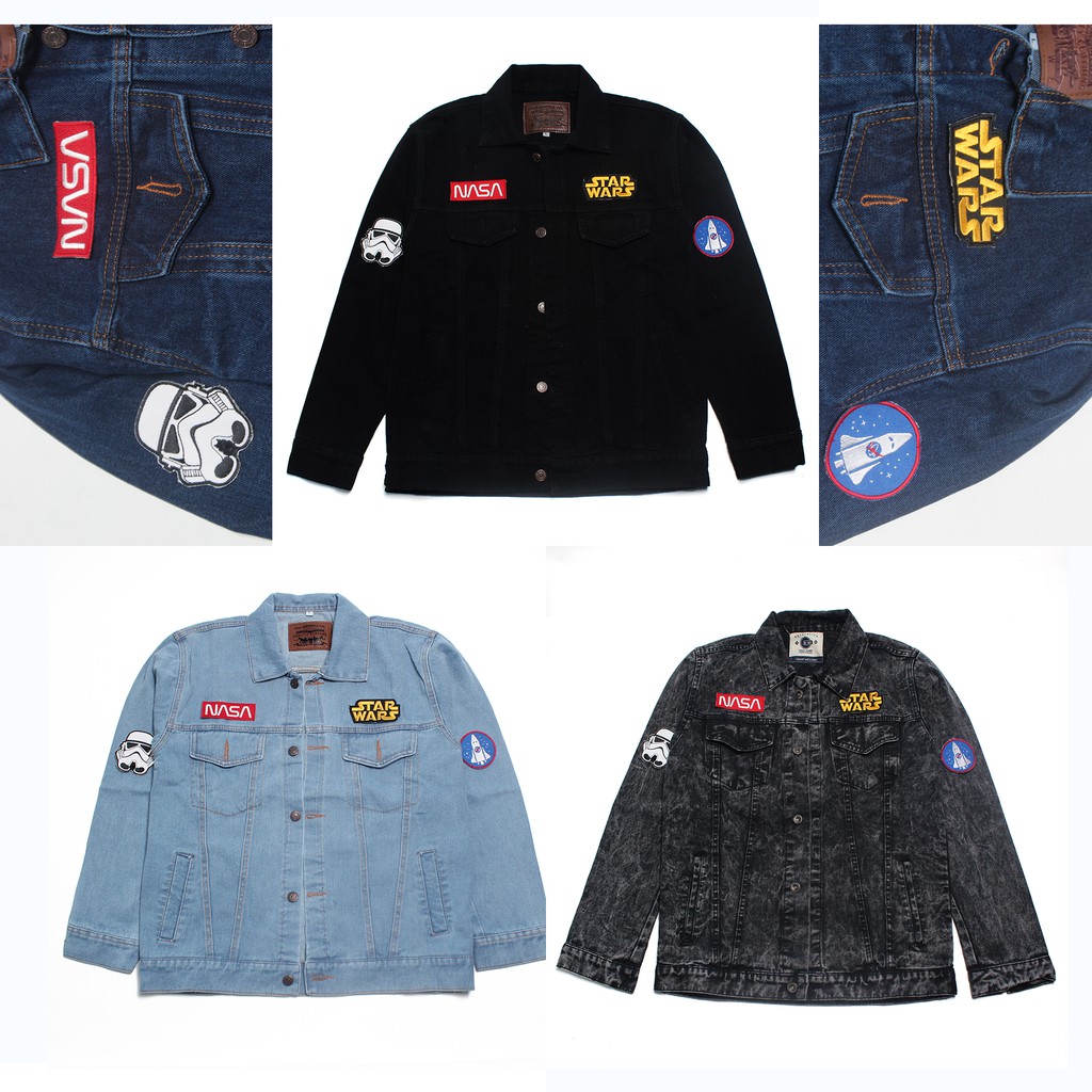 Promo Terkini Jaket Jeans Pria Sandwash sanwash abu hitam Pria Levis Tebal Style Korea JAKETJEaNs