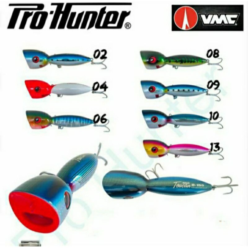 Lure POPPER PRO HUNTER TOUCAN SPLASH 15.5cm / 74gram