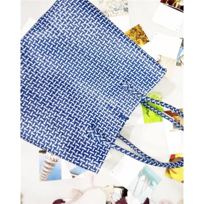 TAS ANYAMAN PLASTIK JELLY TALI PANJANG/TAS HAND MADE/TAS RAMAH LINGKUNGAN