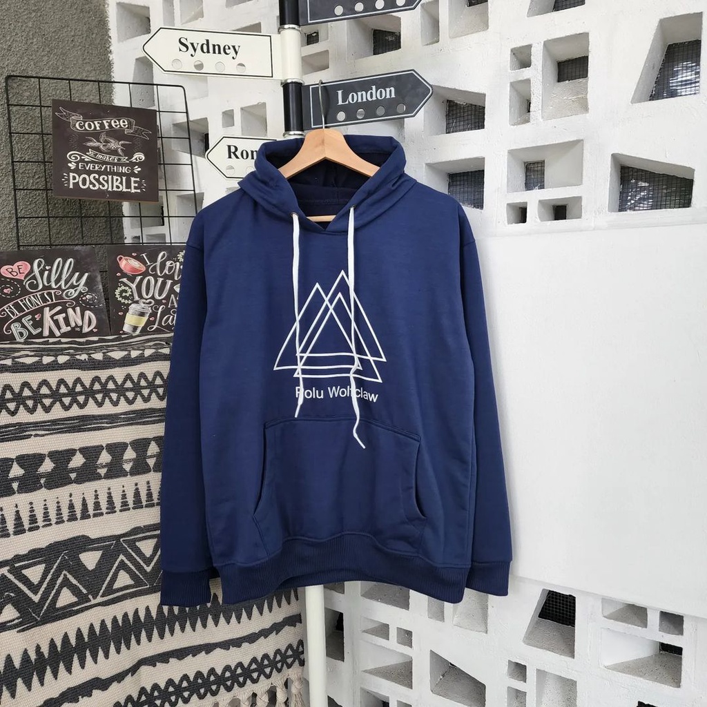 Zanah Style Wanita Terbaru Polu Triangle Hoodie Bahan Pleece Korean Style