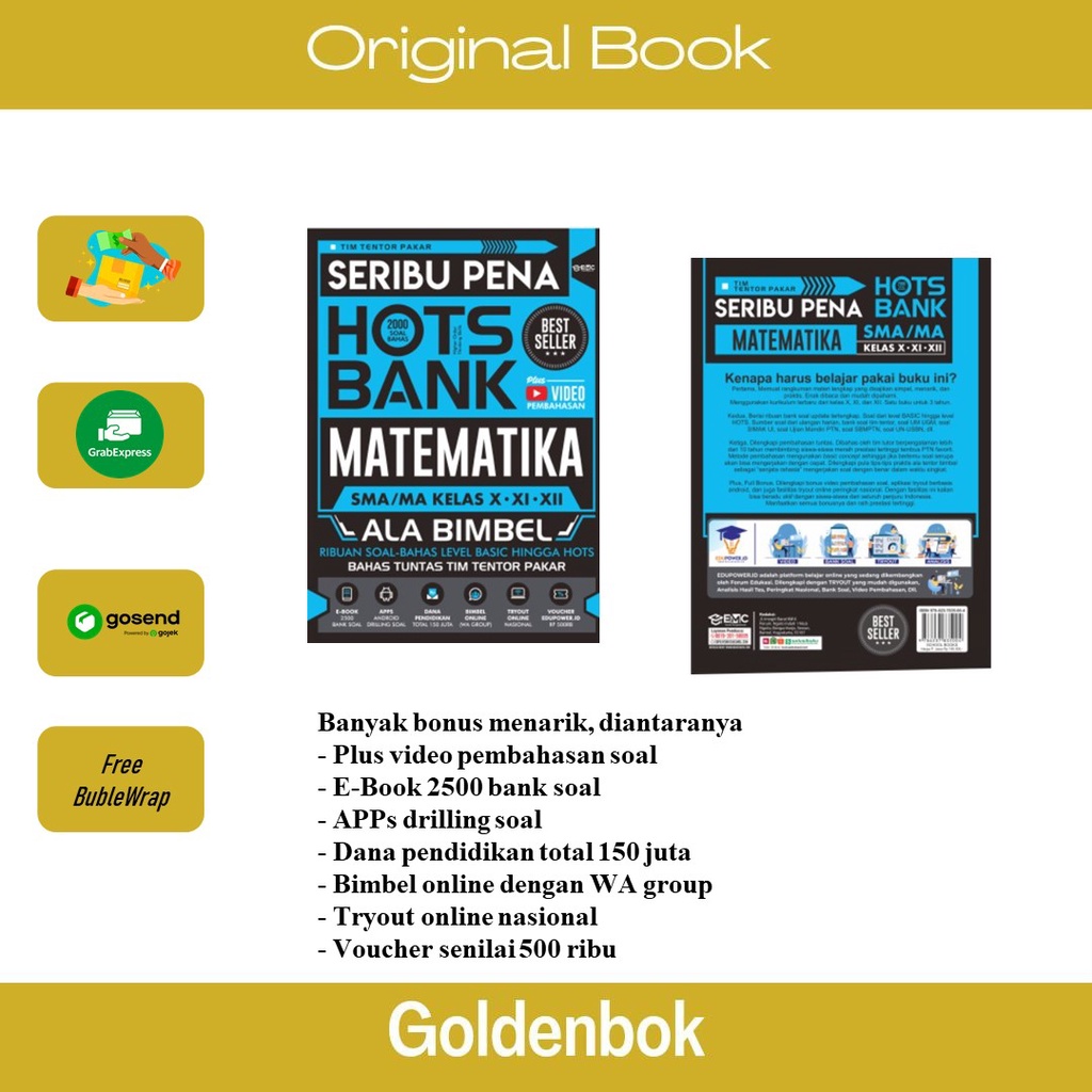 BUKU SERIBU PENA HOTS BANK MATEMATIKA SMA/MA