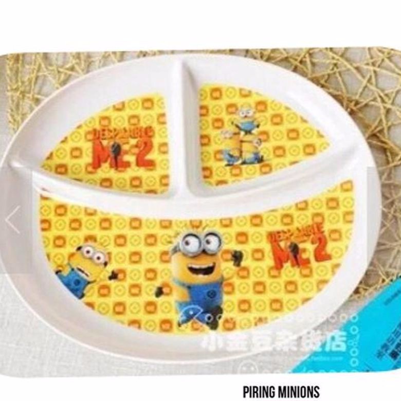 PIRING MINIONS / tempat makan anak murah