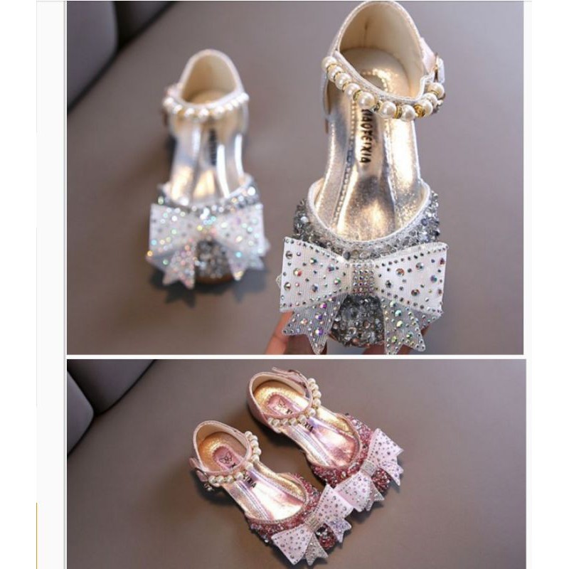 (21-36)SEPATU PESTA IMPORT ANAK PEREMPUAN CEWEK,SEPATU NATAL ANAK PEREMPUAN,SEPATU SILVER PINK