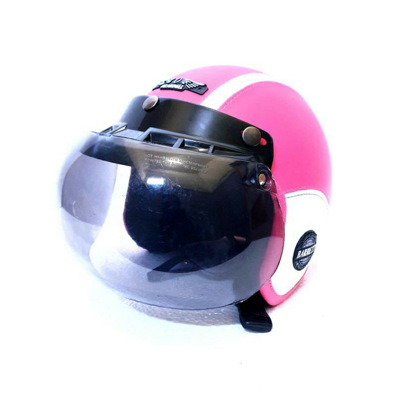 Helm Bogo Anak ( Polos ) + Kaca