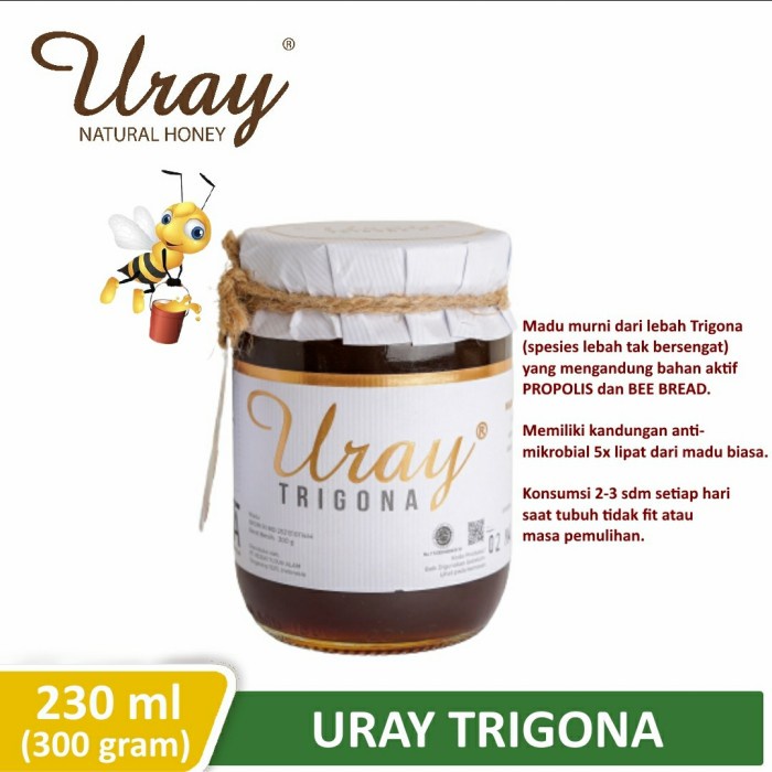 

madu- madu uray - trigona (230 ml / 300 gram) -madu.