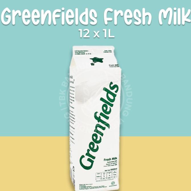 

[COD] Greenfields Fresh Milk 1L Karton 12pcs Full Cream Susu Pasteurisasi [COD]