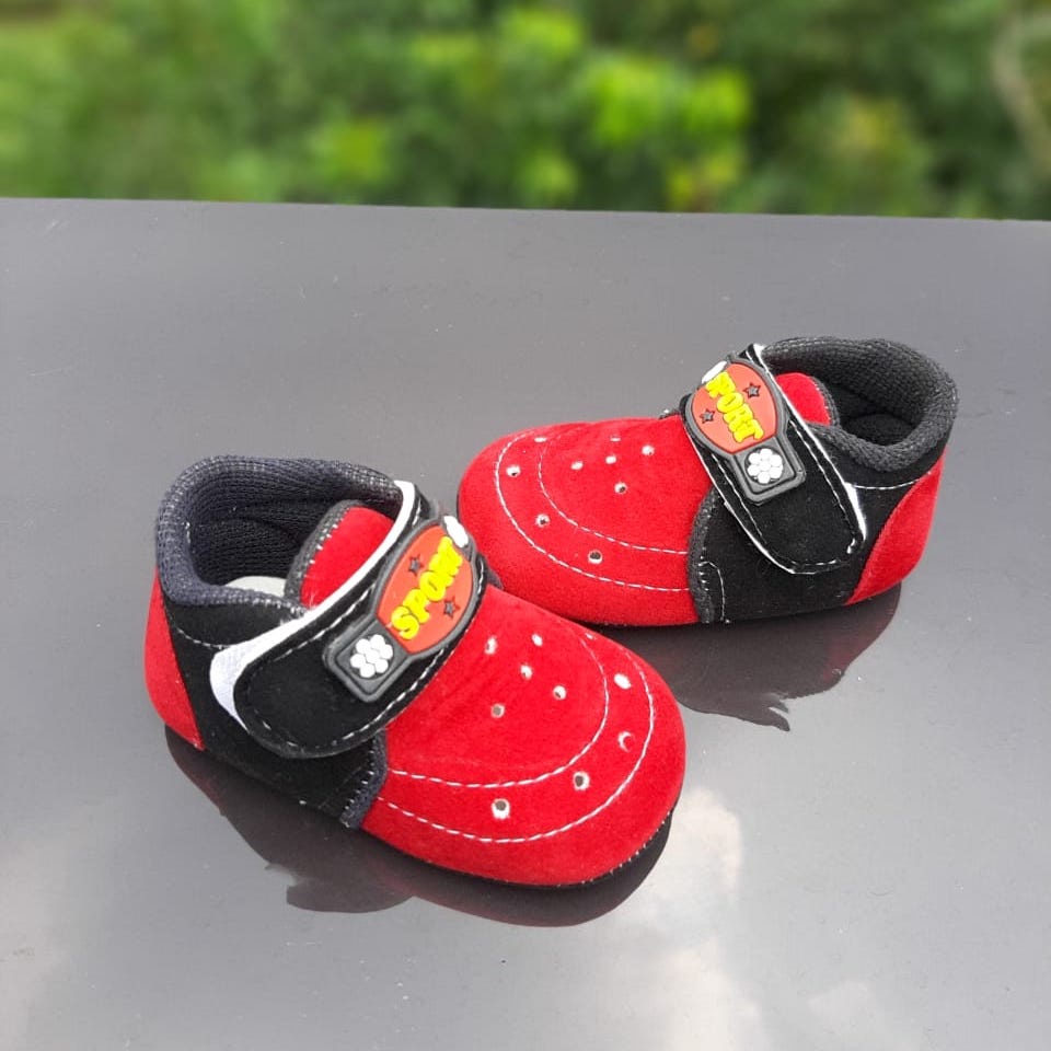 VINANDOZ PRL01 Sepatu Bayi Prewalker anak 1 s/d 12 bulan - Sepatu baby Motif Sport Lucu