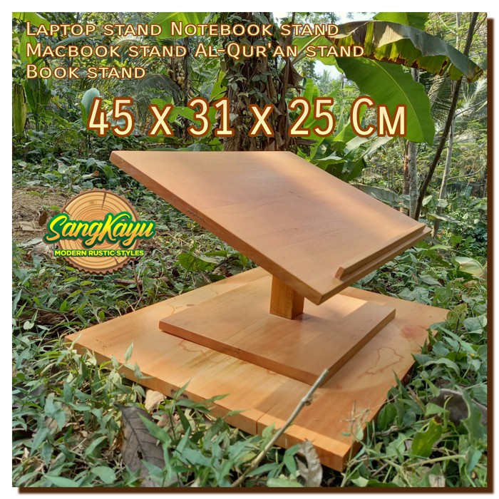 SangKayu Laptop Stand Notebook Book Al-Qur'an Stand Laptop Stand