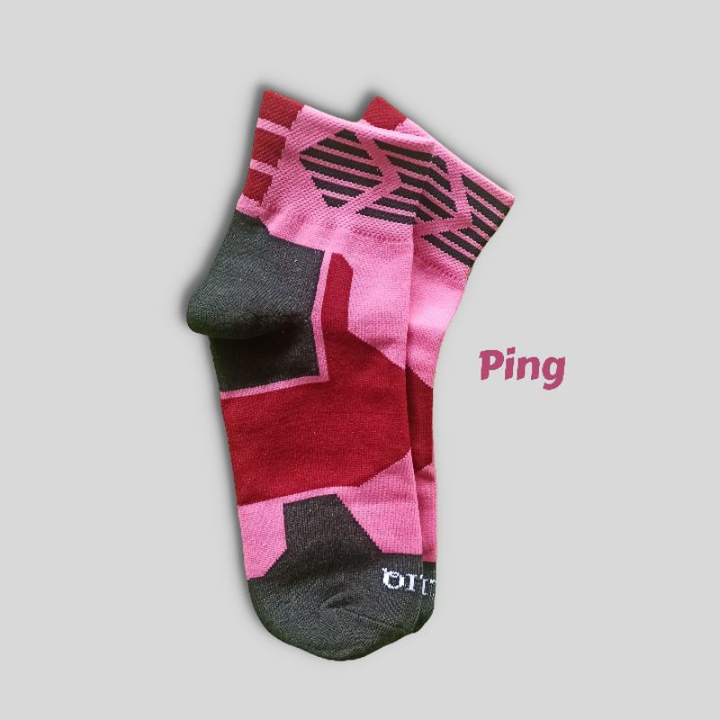 Kaos Kaki Sport/Olah Raga/Kaos Kaki  Motif Oasics Hitam