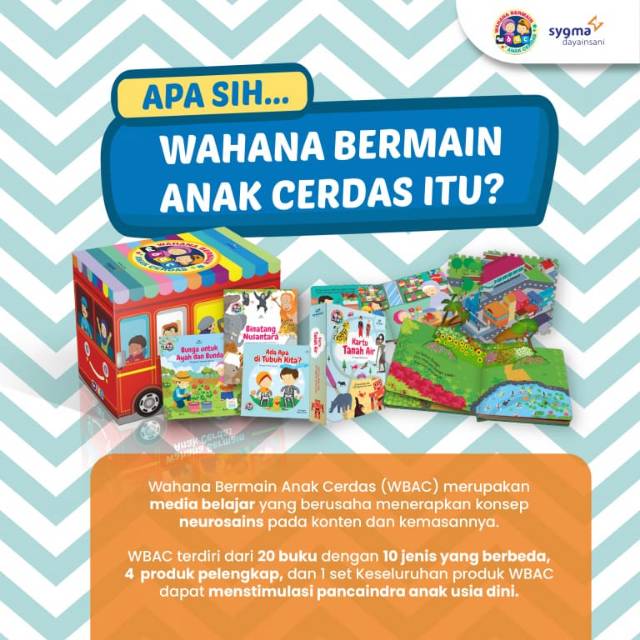 Buku WBAC (Wahana Bermain Anak Cerdas) 100%Ori